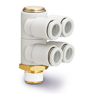Double Branch Universal Male Elbow