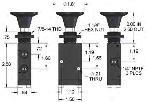 Alkon Corporation TD-4200-R dimensions Alkon Corporation TD-4200-R dimensions
