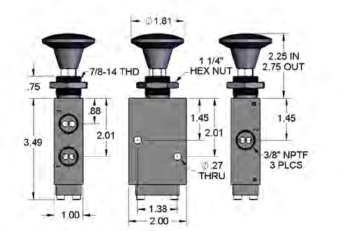 Alkon Corporation TD-6280 dimensions Alkon Corporation TD-6280 dimensions