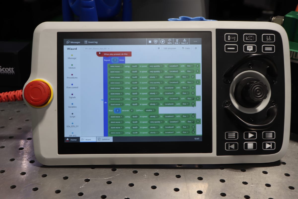 ABB Robot Programming Tablet