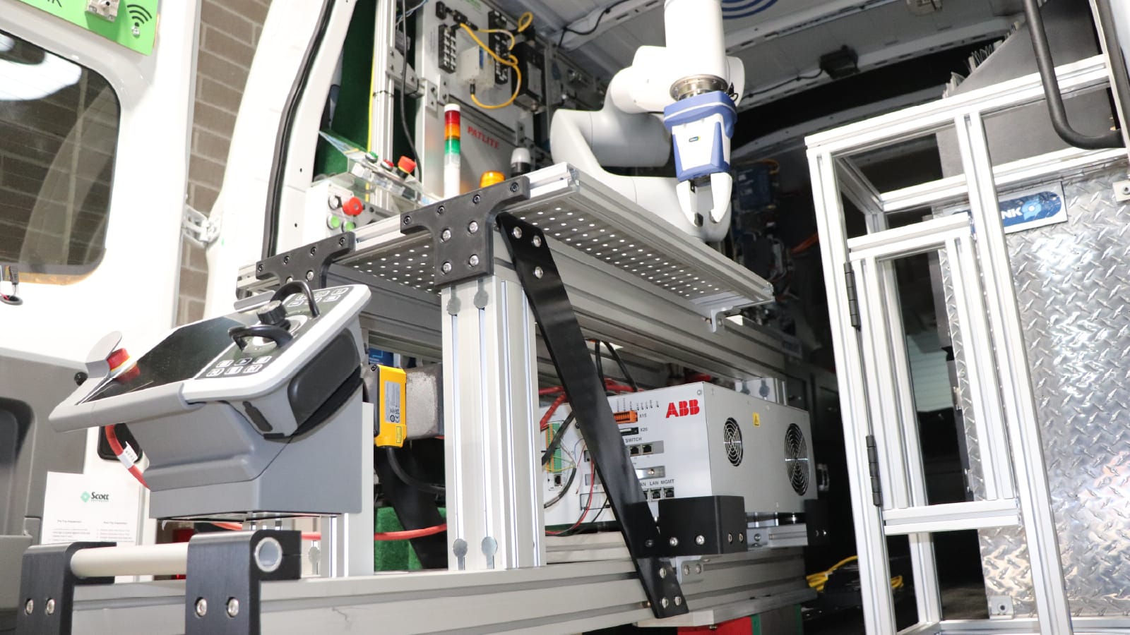 ABB GoFa collaborative robot on the redesigned Scott Equipment Demo Van platform