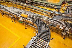 Conveyor Belt in Factory