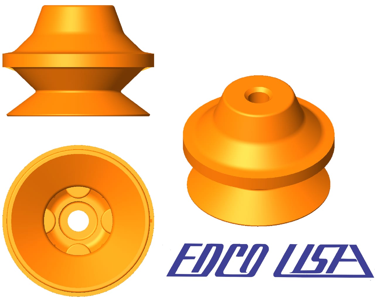 Edco Bellow Vacuum Cups