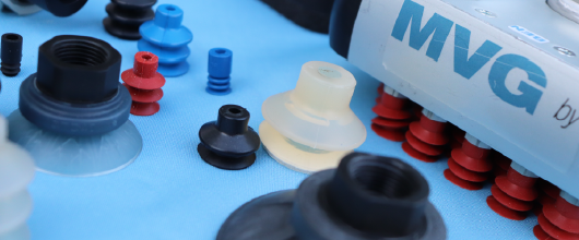 Vacuum cups used on robotic end-of-arm tooling