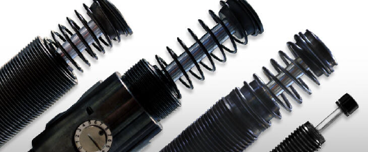Enidine industrial shock absorbers used for controlled machine deceleration