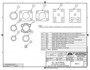 ERKV-3 AAA Products International Valve Repair Kit