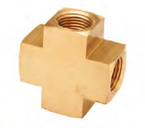 28044 Midland Industries Cross Brass Pipe Fitting