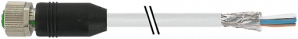 Murrelektronik Female M12, 5-Pole, Gray Shielded, 5m Cable Image