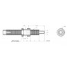 Enidine Jam Nut for Non-Adjustable Series Hydraulic Shock Absorber Diagram