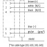 Murrelektronik Female M12, 5-Pole, Gray Shielded, 5m Cable Inputs