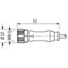 Murrelektronik Female M8, Straight 0° Connector with 5m Cable 7000-08061-6210500