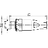 Murrelektronik Male M12, 4-Pole, Screw Terminal 7000-12701-0000000 diagram
