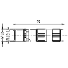 Murrelektronik Male M12, 4-Pole, Field Wireable Insulation Displacement Connector (IDC) 7000-12481-0000000 diagram