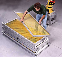 Yellow Safety Fencing from Frame-world and Scott Equipment Company