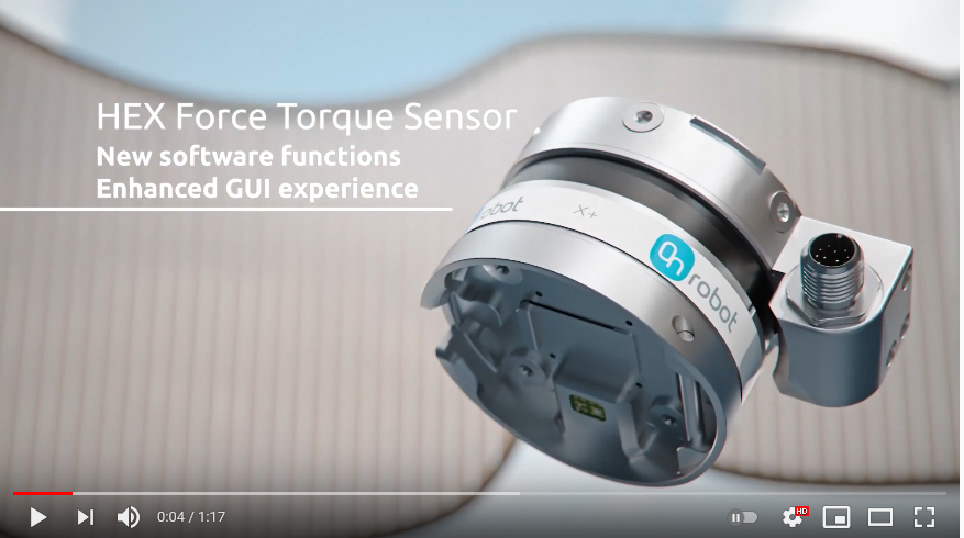 102111 OnRobot Hex Force/Torque Sensor - Giving your robot the