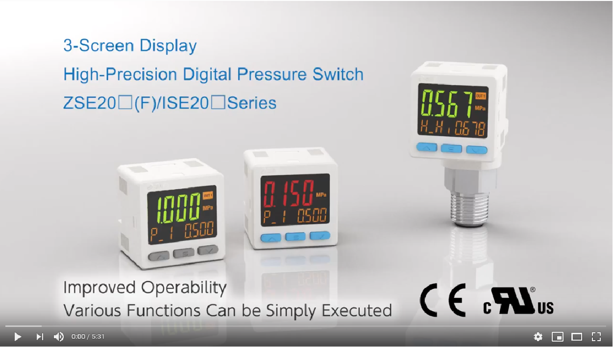 SMC Digitial Pressure Sensor Video