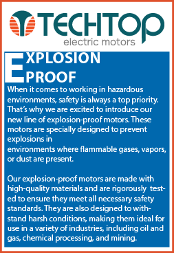 TechTop Explostion Proof Motors