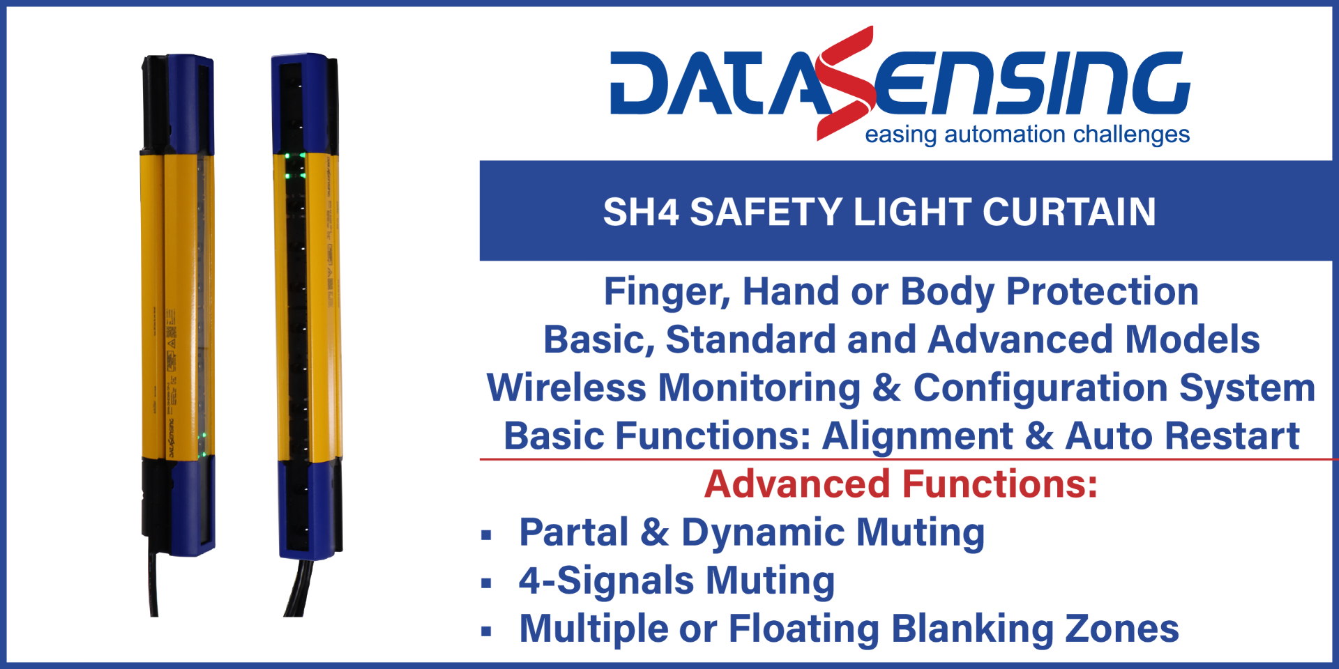 Datasensing Light Curtains